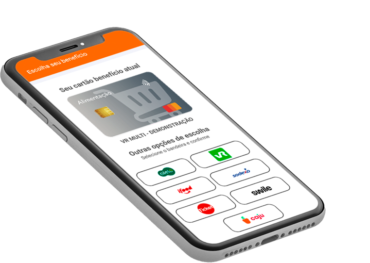 Escolha de benefícios no smartphone